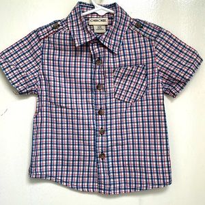 Red white & blue Cherokee polo